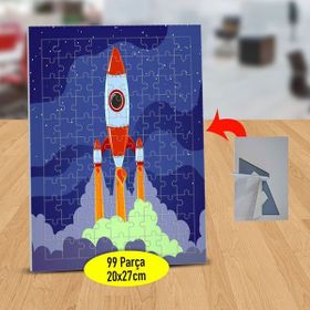 Asilmeydan 433474065 99 Parça Roket Kalkışı Puzzle Yapboz Tablo