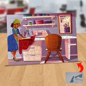 Asilmeydan 433476151 99 Parça Moda Tasarımcı Kız Puzzle Yapboz Tablo