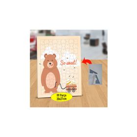 Asilmeydan 433476549 99 Parça Bal Taşıyan Ayıcık Puzzle Yapboz Tablo
