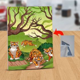 Asilmeydan 433478000 99 Parça Ormanda Kaplan Sürüsü Puzzle Yapboz Tablo
