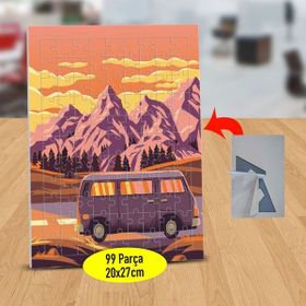 Asilmeydan 433503030 99 Parça Gün Batımında Dağlar Puzzle Yapboz Tablo