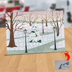 Asilmeydan 433509710 99 Parça Karlı Park Bahçesi Puzzle Yapboz Tablo
