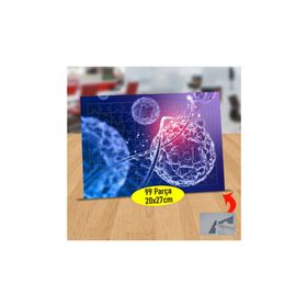 Asilmeydan 433525328 99 Parça Virüsün Dnaya Bulaşması Puzzle Yapboz Tablo