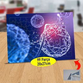 Asilmeydan 433525328 99 Parça Virüsün Dnaya Bulaşması Puzzle Yapboz Tablo