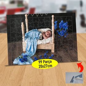 Asilmeydan 433526850 99 Parça Beşikte Uyuyan Bebek Puzzle Yapboz Tablo