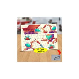 Asilmeydan 433562649 99 Parça Inşaat Robotları Puzzle Yapboz Tablo