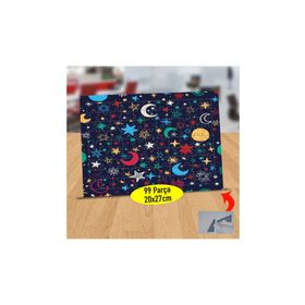Asilmeydan 433739866 99 Parça Renkli Yıldızlar Ve Aylar Puzzle Yapboz Tablo