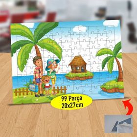 Asilmeydan 433780662 99 Parça Tatile Gelen Aile Puzzle Yapboz Tablo