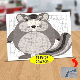 Asilmeydan 433784737 99 Parça Sevimli Şişko Sincap Puzzle Yapboz Tablo