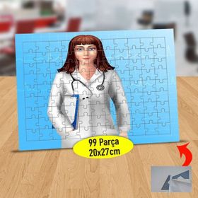 Asilmeydan 433787416 99 Parça Kızıl Saçlı Doktor Puzzle Yapboz Tablo