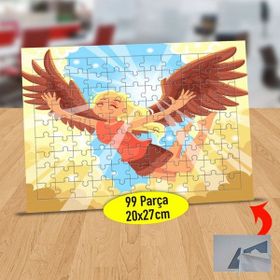 Asilmeydan 433797844 99 Parça Kanatlı Güneş Perisi Puzzle Yapboz Tablo