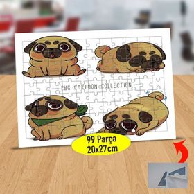 Asilmeydan 433801664 99 Parça Sevimli Miskin Köpek Puzzle Yapboz Tablo