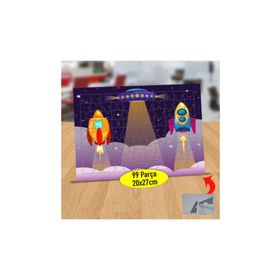 Asilmeydan 433803146 99 Parça İniş Yapan Roketler Puzzle Yapboz Tablo