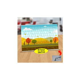 Asilmeydan 433804175 99 Parça Sonbahar Örtülü Doğa Puzzle Yapboz Tablo