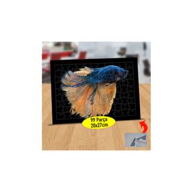 Asilmeydan 433809346 99 Parça Yarım Ay Balığı Puzzle Yapboz Tablo