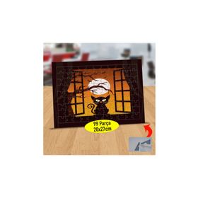 Asilmeydan 433811509 99 Parça Pencere Önündeki Kedi Puzzle Yapboz Tablo