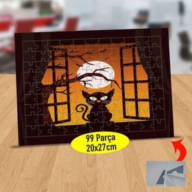 Asilmeydan 433811509 99 Parça Pencere Önündeki Kedi Puzzle Yapboz Tablo