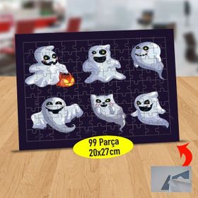 Asilmeydan 433812628 99 Parça Korkutucu Hayaletler Puzzle Yapboz Tablo