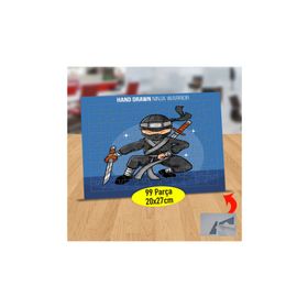 Asilmeydan 433814939 99 Parça Ninja Dövüş Savaşçısı Puzzle Yapboz Tablo