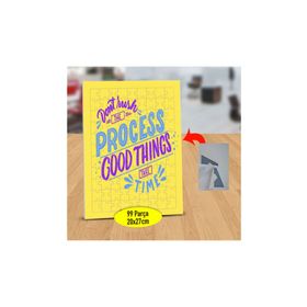 Asilmeydan 433823344 99 Parça Good Things Yazılı Puzzle Yapboz Tablo