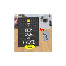 Asilmeydan 433832245 99 Parça Keep Calm And Create Puzzle Yapboz Tablo