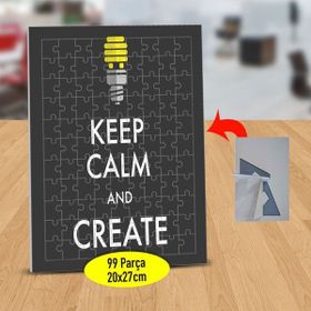Asilmeydan 433832245 99 Parça Keep Calm And Create Puzzle Yapboz Tablo