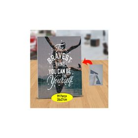 Asilmeydan 433849863 99 Parça The Bravest Thing Yazılı Puzzle Yapboz Tablo