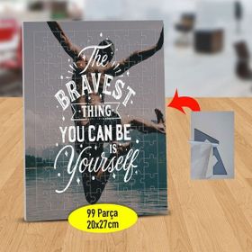 Asilmeydan 433849863 99 Parça The Bravest Thing Yazılı Puzzle Yapboz Tablo