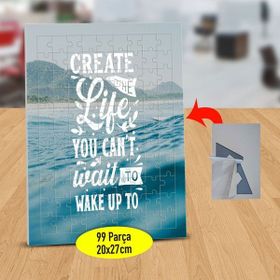 Asilmeydan 433850398 99 Parça Create The Life Yazılı Puzzle Yapboz Tablo