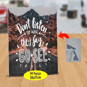 Asilmeydan 433851347 99 Parça Dont Listen To What Yazılı Puzzle Yapboz Tablo