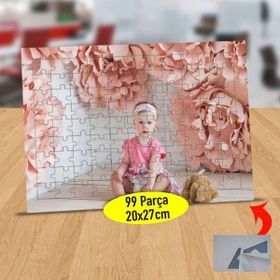 Asilmeydan 433853280 99 Parça Çiçekler Içinde Küçük Kız Puzzle Yapboz Tablo