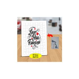 Asilmeydan 433854810 99 Parça Love You Forever Puzzle Yapboz Tablo