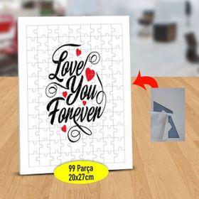 Asilmeydan 433854810 99 Parça Love You Forever Puzzle Yapboz Tablo