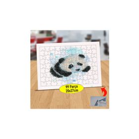 Asilmeydan 433858394 99 Parça Miskin Sevimli Panda Puzzle Yapboz Tablo