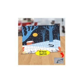 Asilmeydan 433858997 99 Parça Karanlık Ormanda Ev Puzzle Yapboz Tablo
