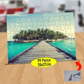 Asilmeydan 433859245 99 Parça Deniz Üstündeki Iskele Puzzle Yapboz Tablo