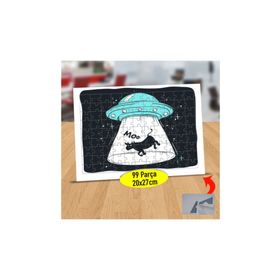Asilmeydan 433860713 99 Parça Inek Kaçıran Ufo Puzzle Yapboz Tablo