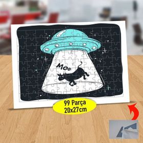 Asilmeydan 433860713 99 Parça Inek Kaçıran Ufo Puzzle Yapboz Tablo