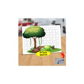 Asilmeydan 433862585 99 Parça Ağaç Altında Canavar Puzzle Yapboz Tablo