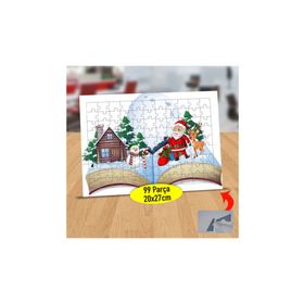 Asilmeydan 433870303 99 Parça Kitaplardaki Noel Baba Puzzle Yapboz Tablo