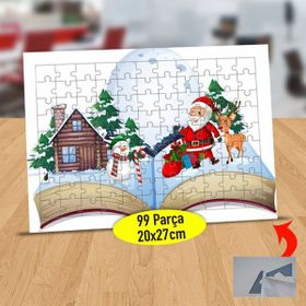 Asilmeydan 433870303 99 Parça Kitaplardaki Noel Baba Puzzle Yapboz Tablo