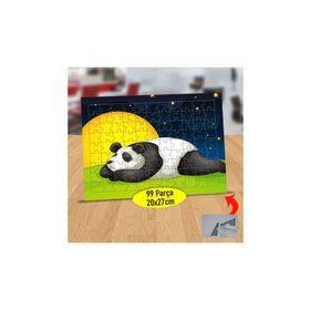 Asilmeydan 433872777 99 Parça Bahçede Uyuyan Panda Puzzle Yapboz Tablo