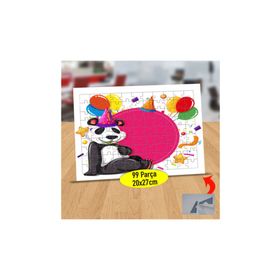 Asilmeydan 433873063 99 Parça Parti Yapan Panda Puzzle Yapboz Tablo