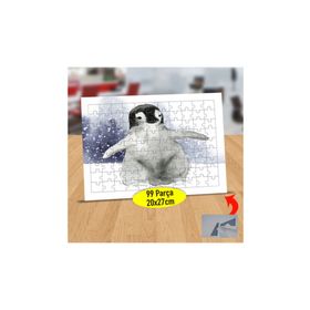 Asilmeydan 433873658 99 Parça Kutupta Penguen Puzzle Yapboz Tablo