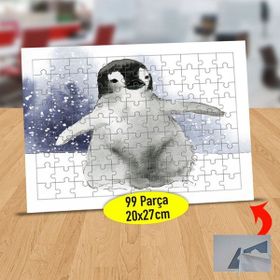 Asilmeydan 433873658 99 Parça Kutupta Penguen Puzzle Yapboz Tablo