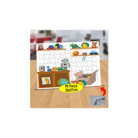 Asilmeydan 433880236 99 Parça Oyuncaklı Çocuk Odası Puzzle Yapboz Tablo