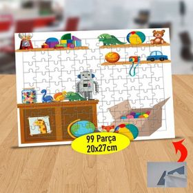Asilmeydan 433880236 99 Parça Oyuncaklı Çocuk Odası Puzzle Yapboz Tablo