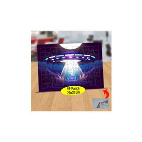 Asilmeydan 433880528 99 Parça Yeryüzüne Inen Ufo Puzzle Yapboz Tablo