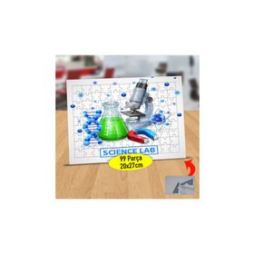 Asilmeydan 433880866 99 Parça Bilim Laboratuvarı Puzzle Yapboz Tablo