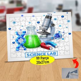 Asilmeydan 433880866 99 Parça Bilim Laboratuvarı Puzzle Yapboz Tablo